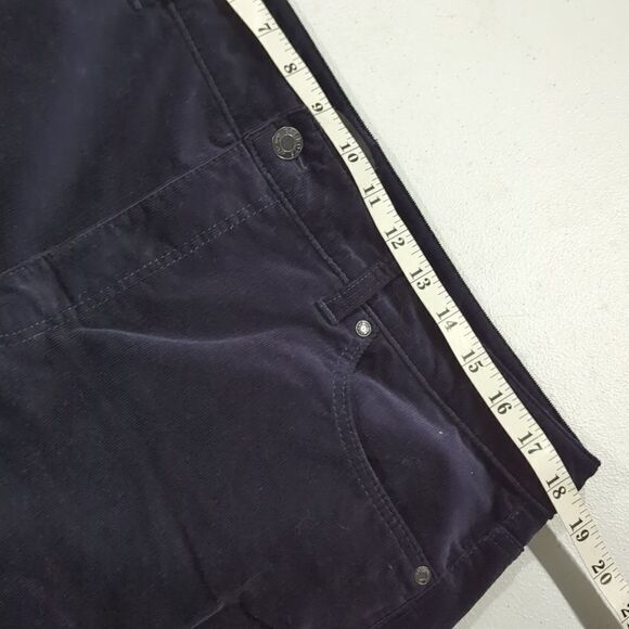 Talbots Corduroy Straight Leg Pants Size 14 Black - Picture 8 of 10